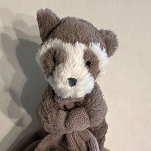 Jellycat Bashful Raccoon Lovey Wildlife Security Blanket